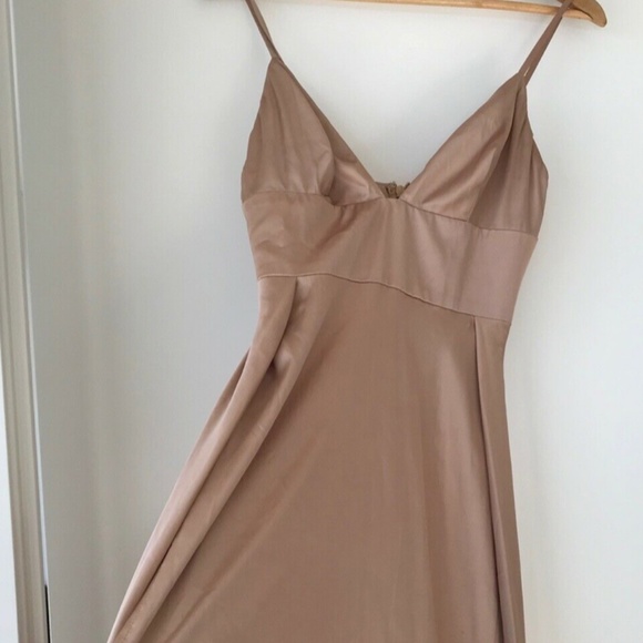 Abyss By Abby Discontinued Nikki Gown Champagne M - Picture 6 of 8